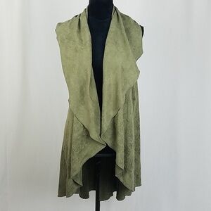 Angl women M/L cocoon open front cardigan